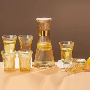 Jug & Drinking Glasses  Set - Transparent