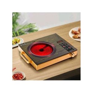Hoffmans  Electric Infrared Cooker Portable Induction Cooker With Crystal Touch Panel -Black