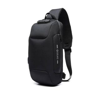 Quality Multifunction Crossbody Bag for Men - Black