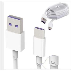 Adsons 5A Data Cable Fast Charging Type C USB-C Sync Charger Cable For Android - White