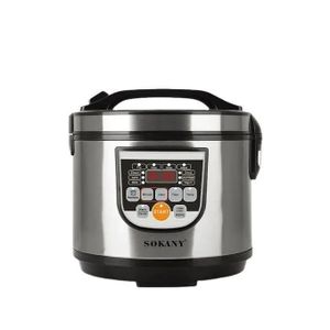 Sokany 5L Micro Computer Controlled Automatic Smart Electric Digital Rice Cooker  With Rice Measuring Cup Spoon And Steamer Pot - Multicolor