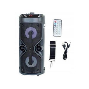 Party Bass Bluetooth Speaker With In-built Microphone - Black/Multicolor