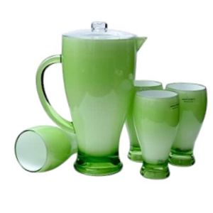 Royal Ford 4 Piece Acrylic Juice Tumbler Cups And 1 Piece Jug Water Set- Multicolor