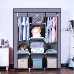 Metallic closet-grey