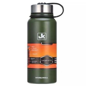 Jk Imaging 800ml Portable Stainless Steel Vacuum Flask Cup Thermo Bottle-Green.