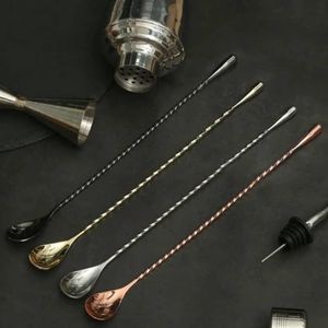 5pcs Mixing Spoon Cocktail Swizzle Spoon
