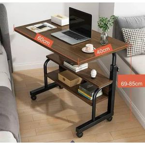 Adjustable working table - Brown