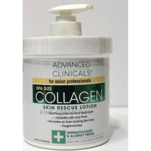 Advanced clinicals Collagen Skin Rescue Lotion - Hydrating Body Cream for Dry Skin