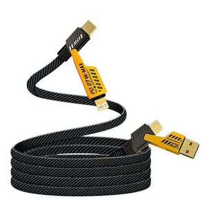 Amaya 4-in-1 USB-C Cable – 65W PD Fast Charging & Data Sync, Multi Charging Cable, Black