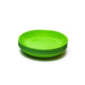 6Pcs Of Melamine Plates – Green.