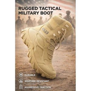 Rugged Beige tactical boot