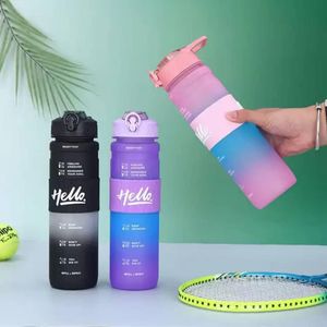 Time Marked Fitness Outdoor Frosted Water Bottle, MultiColour.