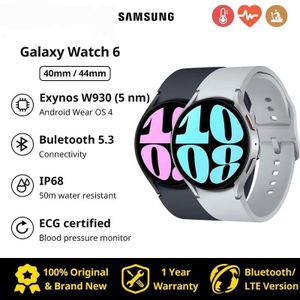 Samsung Galaxy Watch 6 Water Resistant GPS Tracker Smartwatch 44mm 1.5" 2GB RAM 16GB ROM 425mAh Smart Watch