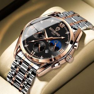 BINBOND Men's Watch Fashion Waterproof Sport Quartz Business Watch