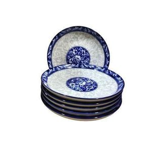 6 Pieces Dinner Plates - Flowered
