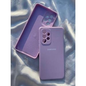 New Samsung Galaxy A53 Luxury Soft Rubber Liquid Silicone Skin Touch Feel Cover Case purple
