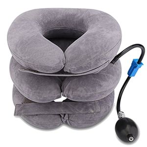 Air fill Neck Brace Support Pillow Pain Relax Traction Device Headache  Shoulder