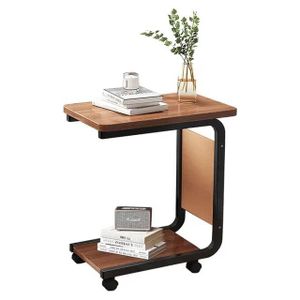 Portable Bedroom Bedside Coffee Table - Multicolor