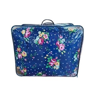 5*6 Duvet Set, 1 Duvet ,1 Bedsheet & 2 Pillow Cases Foral Design Variance BLUE