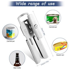 Stainless steel manual can opener 