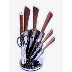 8-Piece Knife Set With Stand-Multcolour