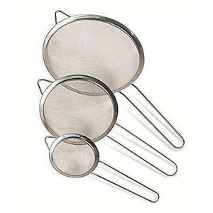 Stainless Steel Fine Mesh Strainers- silver 