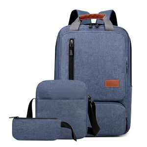 New Laptop Backpack Waterproof Anti-thef Travel School Book Bag-NAVY BLUE