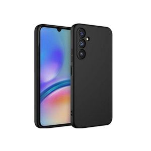 Universal Samsung Galaxy A05s, Luxury Soft Liquid Silicone Skin Touch Feel Cover Case Black