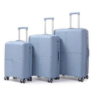 A Set Of 3 In 1 Pure Rubber Unisex Strong Material Durable Double Zipper Extremely Durability Anti-thfety zip 8-wheel