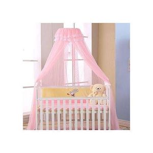Baby Infant Cot Mosquito Net Baby Toddler Bed Crib Dome Canopy Netting Hanging Tent With Adjustable Stand Holder for Baby Crib Cot Bed Clip-On Bracket