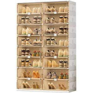 Premium Stackable Shoe Storage Organizer Cabinet - Multicolor
