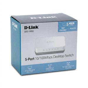 Dlink DES-1005C is a 5-port 10/100 Mbps Fast Ethernet unmanaged desktop switch 
