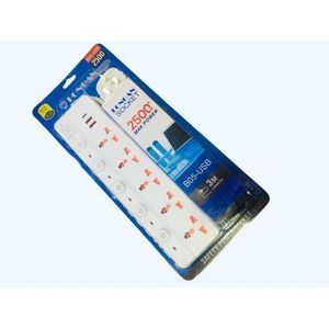 Genetic Longa 4 Way Extension cables with USB ports / 4 Way Extension Cables / Extension Cables- Whhite