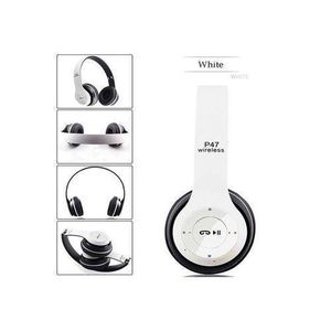 Original P47 Bluetooth Wireless Headphone - White,Black.