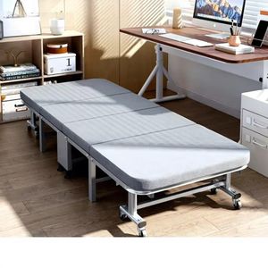 Portable Folding Bed with Mattress 