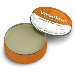 Vaseline Original  Lip Therapy Cocoa Butter - For Soft, Glowing Lips (Heals Dry Lips) 20g
