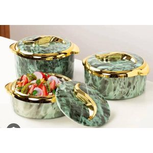 3 Pcs Decorative Serving Dishes - Multi-Color