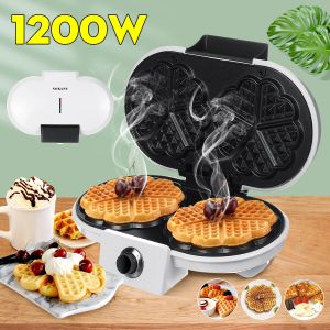 KJ-510 Household Waffle Maker 1000W Strong Power Portable Egg Muffin Cake  Maker White Color - AliExpress