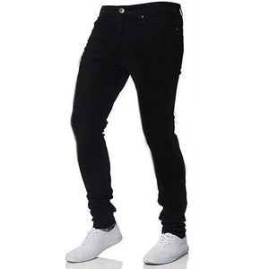 Stylish Men's Denim UK Original Skinny Stretchable Fit Stretch Jeans - Black