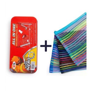 M&G Mathematical set + (1 pc) A5 Pencil case.