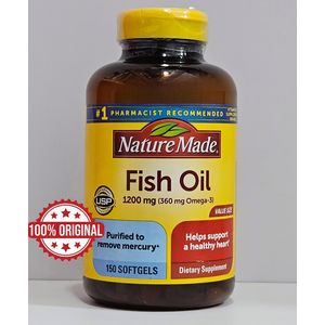 ORIGINAL Nature Made Omega-3 Fish Oil for Healthy Heart 150 Softgelcapsules