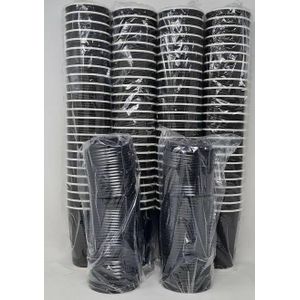 25-Pack Premium Disposable Coffee Cups with Leak-Proof Lids – Heavy Duty Hot/Cold Drink Cups 