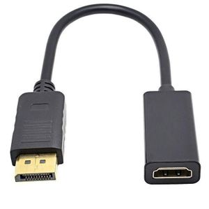 Display Port DP To HDMI Adapter HD 1080P M/F Cable Converter.