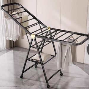 3-tier heavy-duty foldable gullwing clothes drying rack