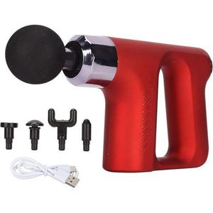 Portable Small Handheld LCD Electric Massage Gun 32 Levels Percussion Massager Fitness Deep Tissue Muscle Neck Body Back Relaxation Pain Relief Gift Set- Multicolor