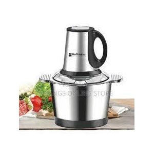 Hoffmans 3 Litre Food Processor Vegetable Chopper Meat Grinder Mincer Fruit Cutter- Silver