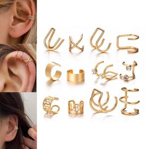 Aprillan 12pcs Women Earring Set Clip On Earrings Ear Clip