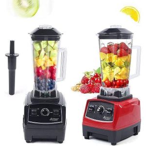 Commercial & Household Blender, Heavy Duty Smoothies, Fruits & Ice Crusher For Business & Domestic Use - Black, Red