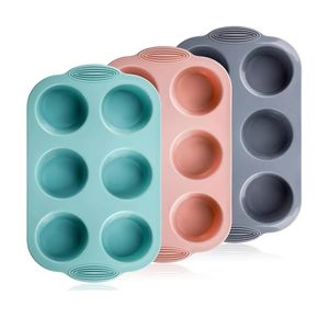 6 Pack Silicone Muffin Molds 