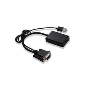 VGA To HDMI Converter - Black